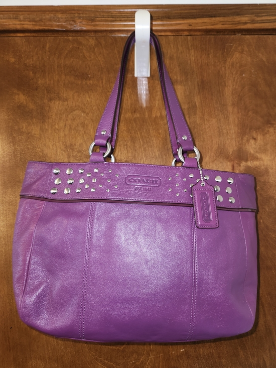 Coach Handbags - Coach Studded Hobo Shoulder Bag / East West Tote.
F15235